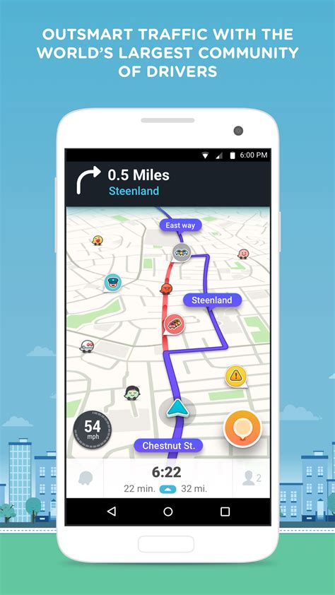 Waze for Android .